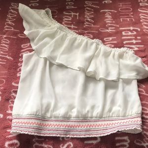 One shoulder Asymmetrical top